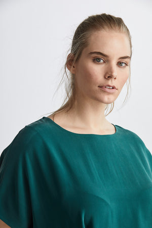 THE BLANK CANVAS TOP in SILK CREPE