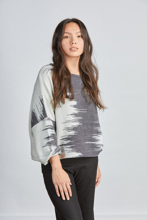 THE PIECED CHROMA T SWEATER