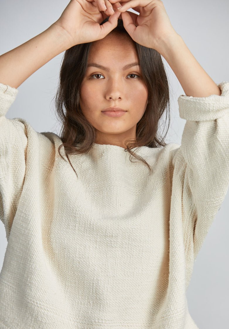 THE PIECED HEAVY WEIGHT T SWEATER