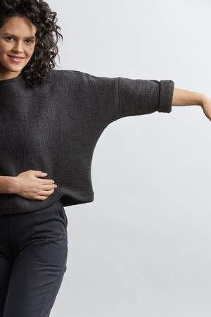 THE TEXTURED T SWEATER