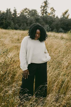 THE COTTON + LINEN POOF TOP