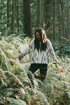 THE WOVEN SHIBORI CHEVRON TOP