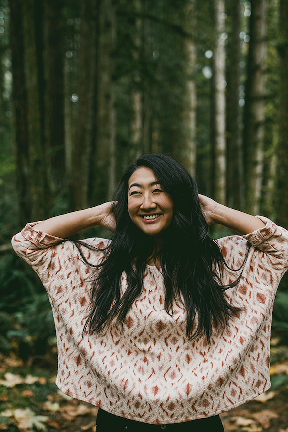 THE WOVEN SHIBORI DIAMOND TOP